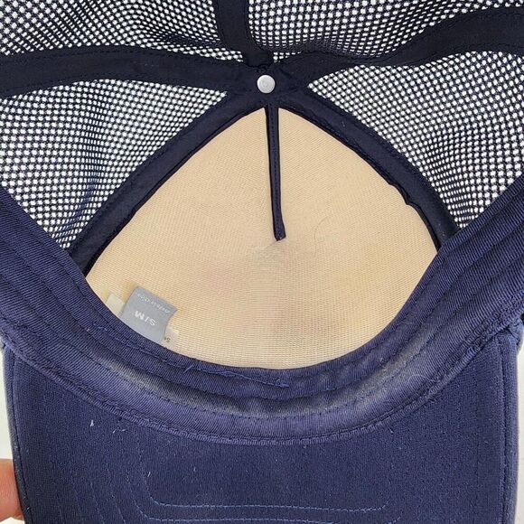 Mammut Crag Cap Hat Logo Trucker Mesh Back Size S/M Outdoors Navy SnapBack - Picture 8 of 8